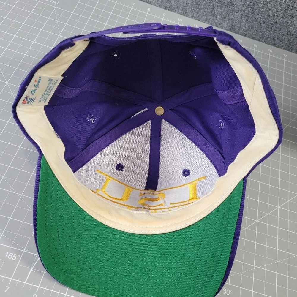 Vintage LSU‎ Tigers Hat SnapBack Purple The Game Louisiana State Cap Taiwan 90s